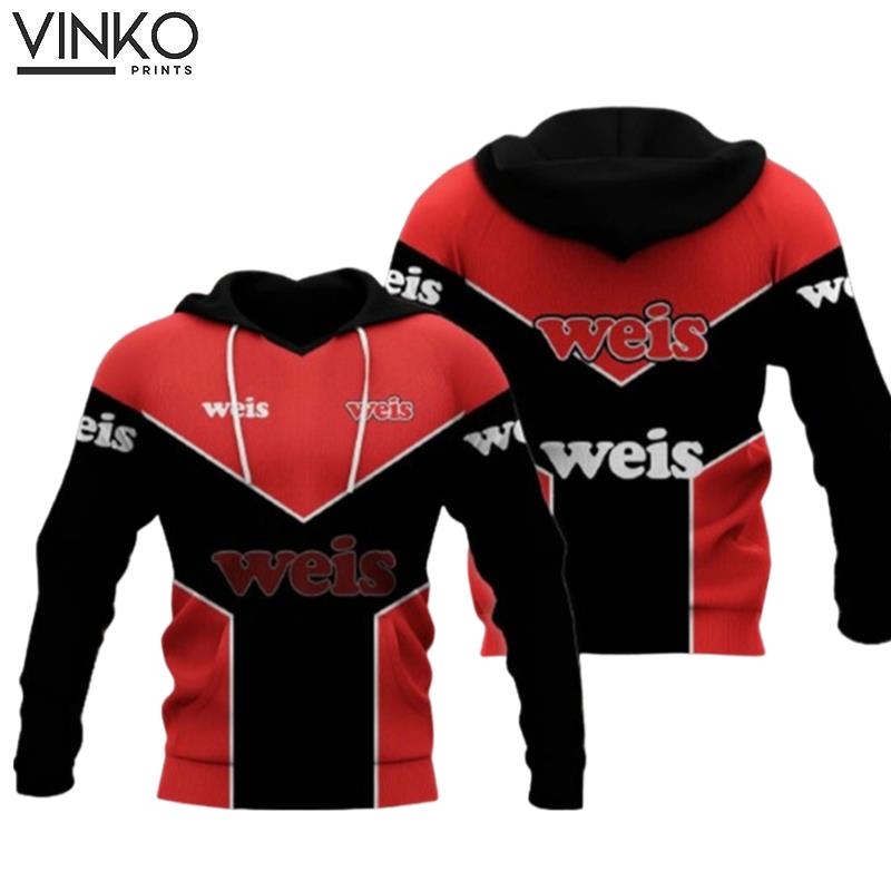 Weis Markets Logo Red Black Hoodie