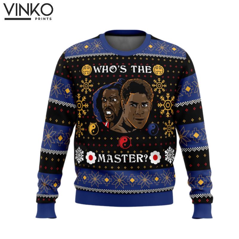 Whose The Master The Last Dragon Ugly Christmas Sweater