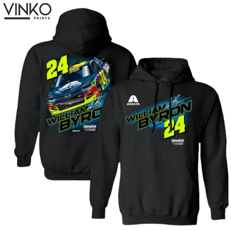 William Byron Hendrick Motorsports Team Collection Black Axalta Hoodie