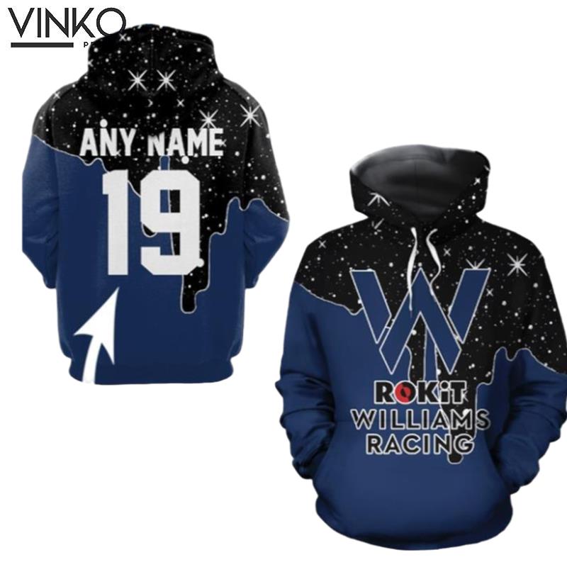 Williams Racing Personalized Allover Hoodie