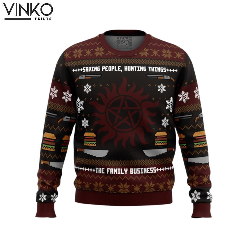 Winchester Christmas Supernatural Ugly Christmas Sweater