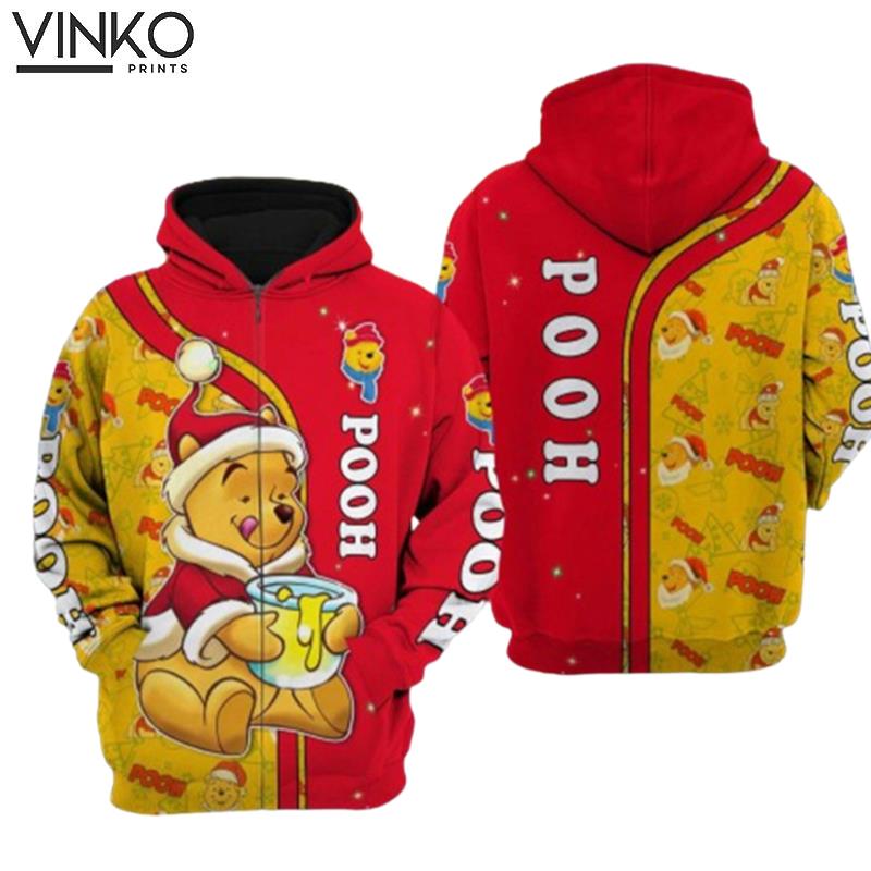 Winnie The Pooh Christmas Disney Cartoon Hoodie