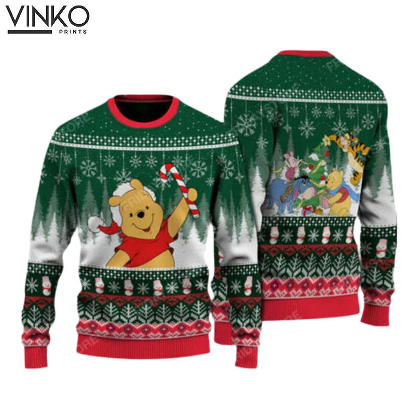 Winnie The Pooh Disney Christmas 3D Ugly Christmas Sweater