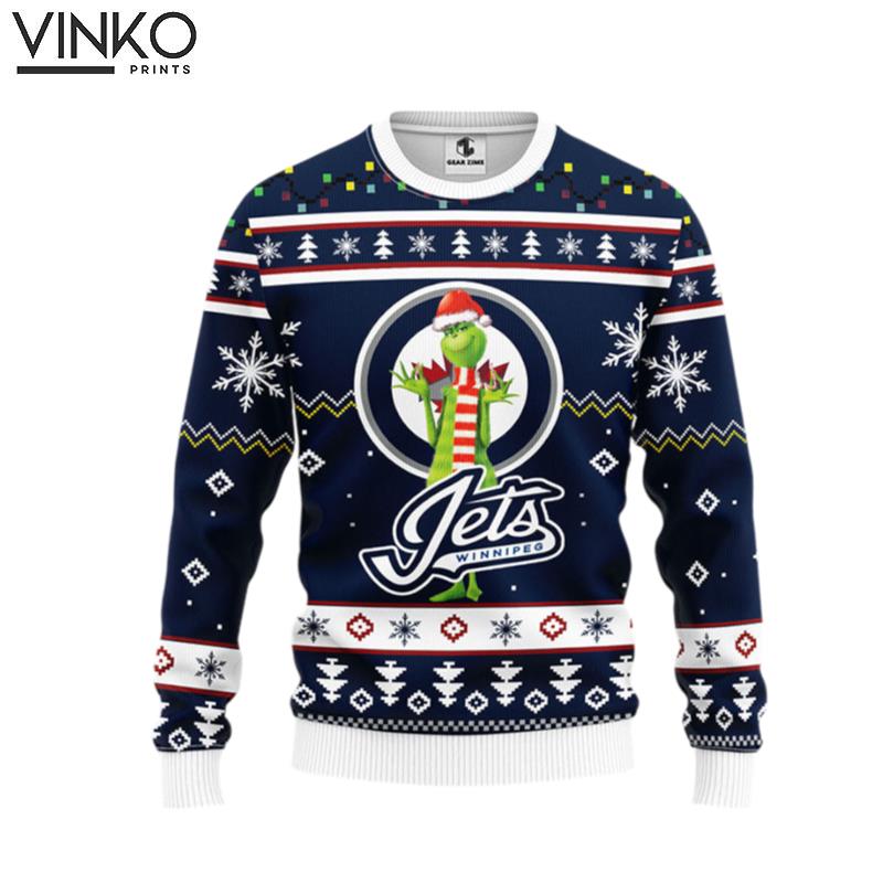 Winnipeg Jets Funny Grinch Ugly Christmas Sweater