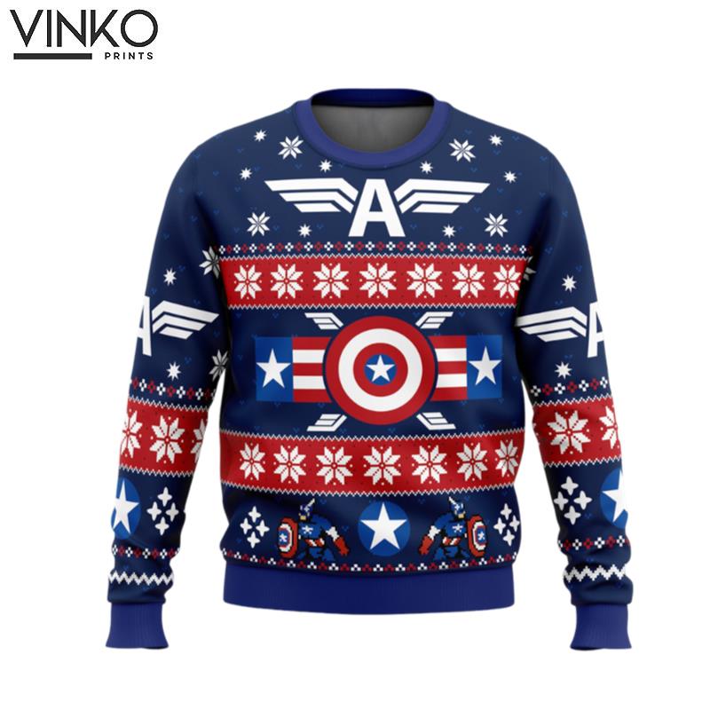 Winter Soldier Captain America Marvel Ugly Christmas Sweater