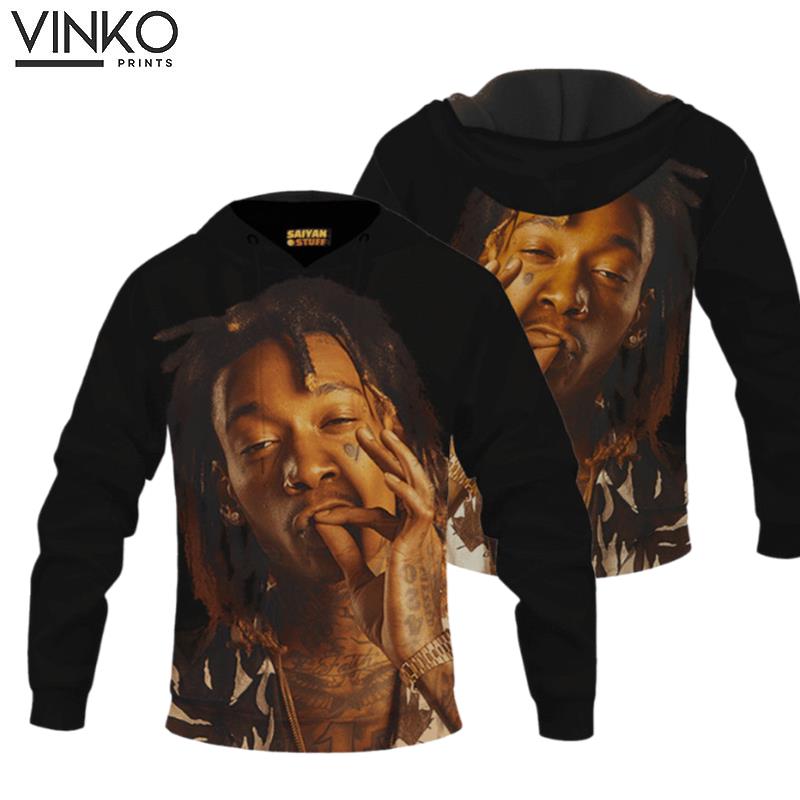 Wiz Khalifa Smoke The Weed Awesome Black Hoodie