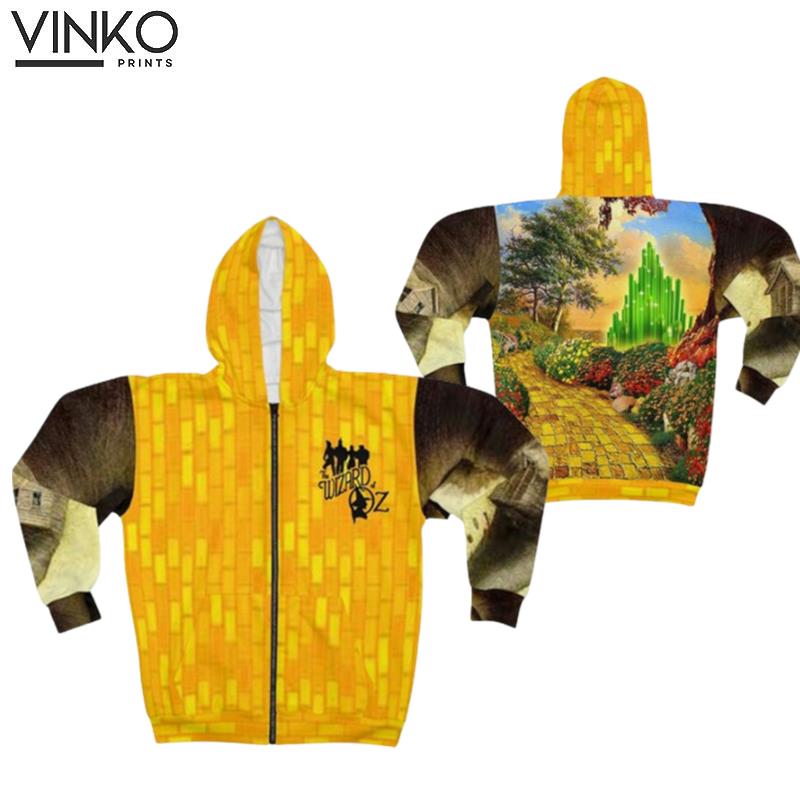 Wizard Of Oz Yellow Pattern Hoodie