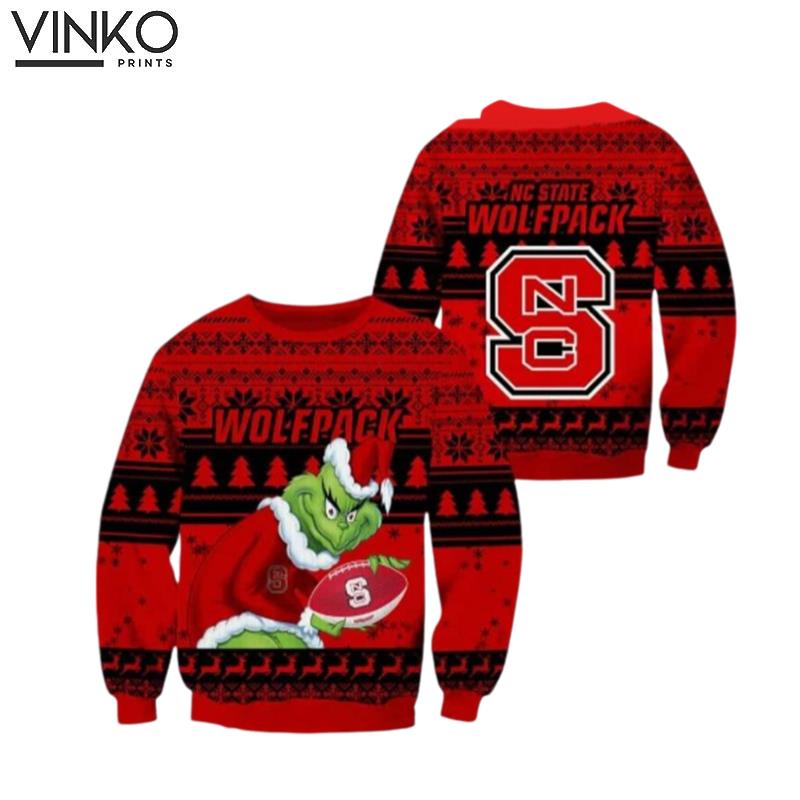 Wolfpack Grnch Ugly Christmas Sweater