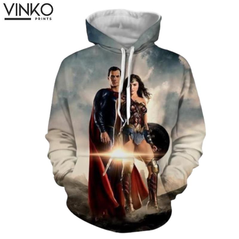 Wonder Women & Super Man Wonder Women Clothing Hoodie