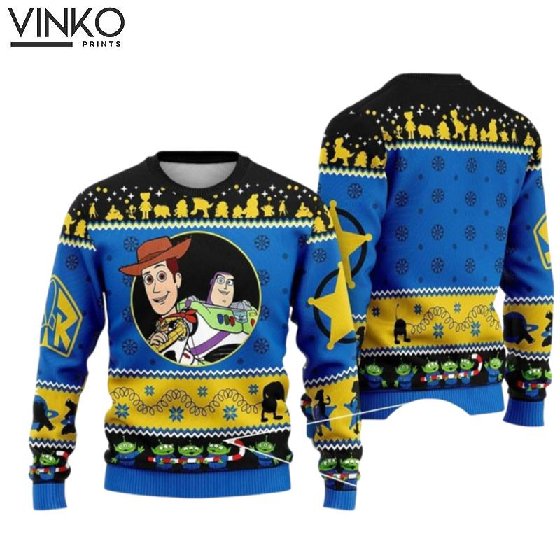 Woody and Buzz Lightyear Toy Story Ugly Christmas Sweater