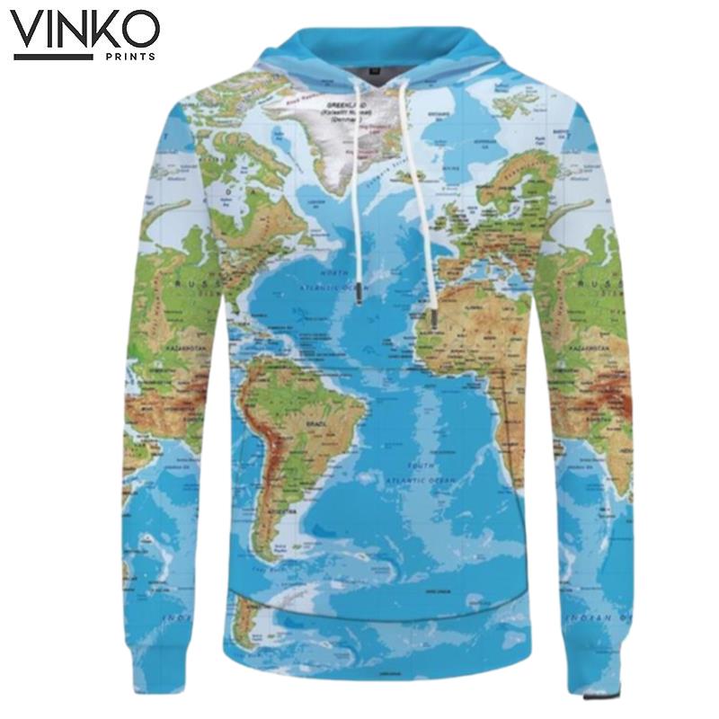 World Map Hoodie