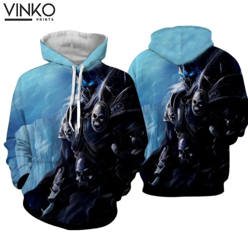 World Of Warcraft Arthas Lich King Frozen Throne Hoodie