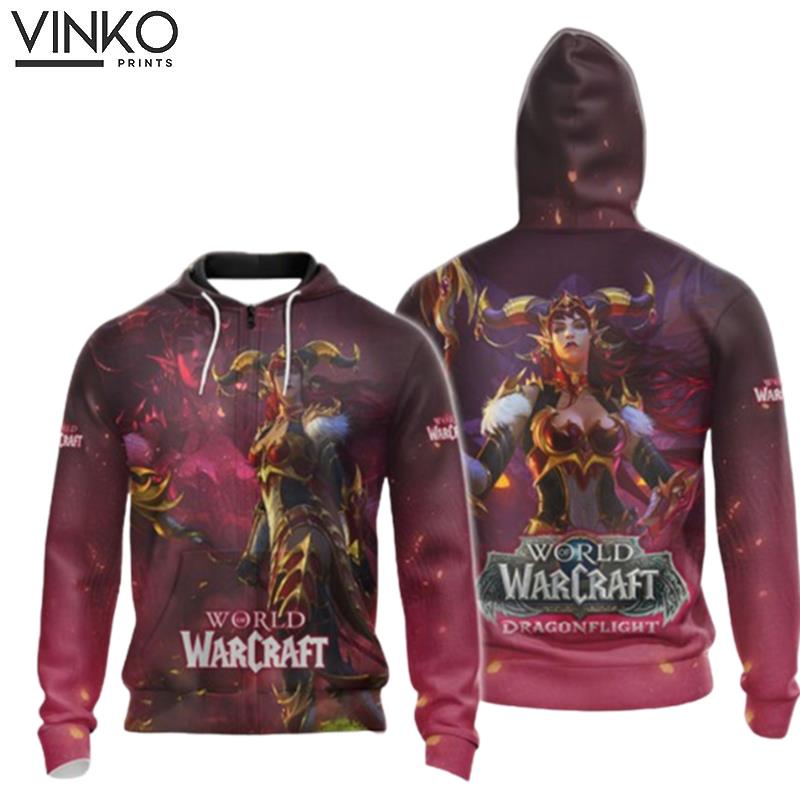 World Of Warcraft Dragonflight Video Game Hoodie