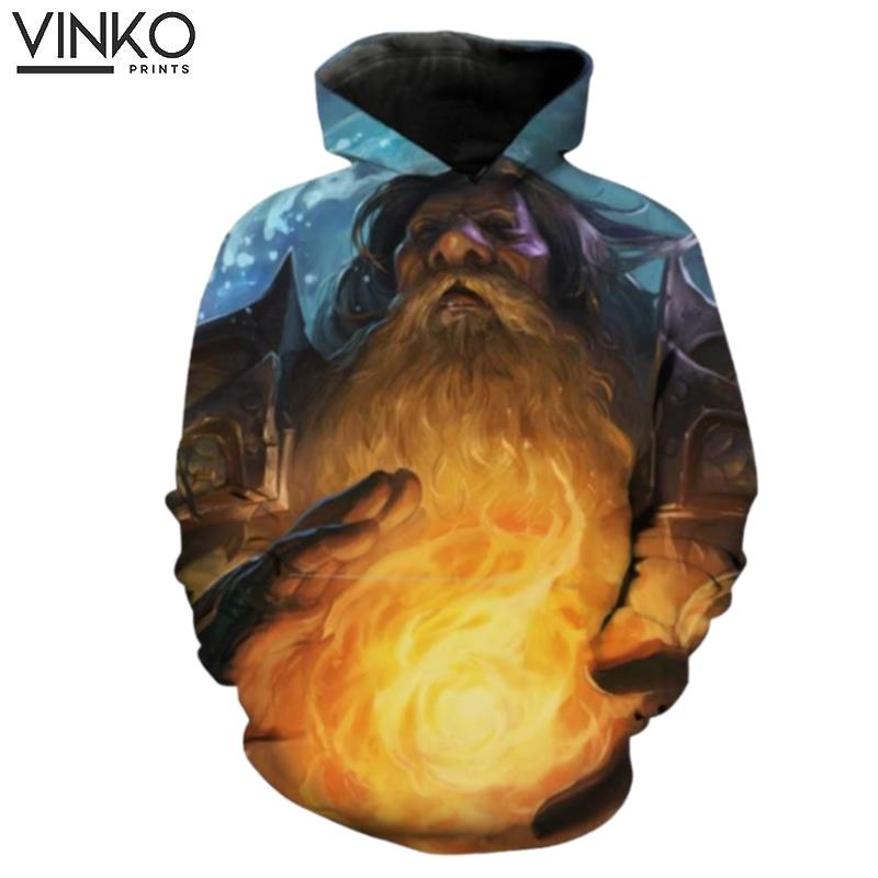 World Of Warcraft Dwarf Mage Warf Mage W Hoodie