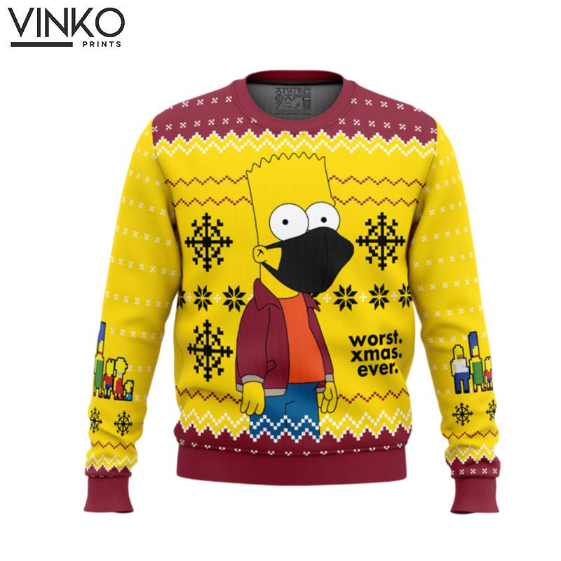 Worst Xmas Ever The Simpsons Ugly Christmas Sweater