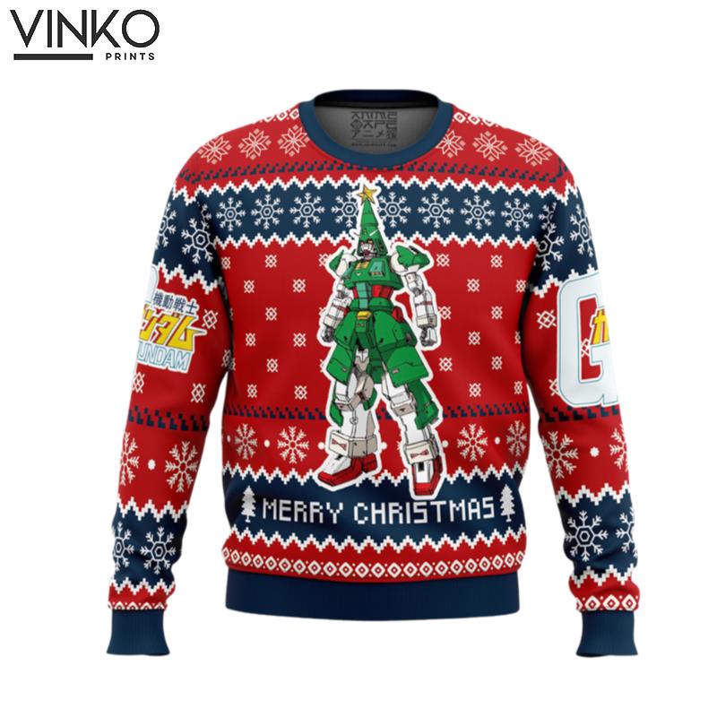 Xmas Tree Gundam Ugly Christmas Sweater