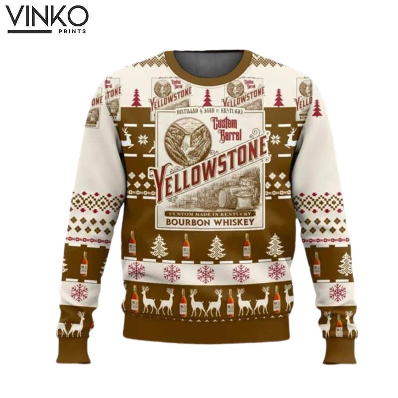 YStone Bourbon Whiskey Ugly Christmas Sweater