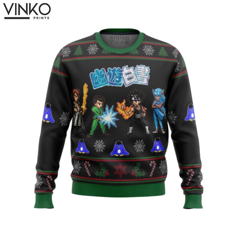 YUYU HAKUSHO Ghost Fighter Characters Ugly Christmas Sweater