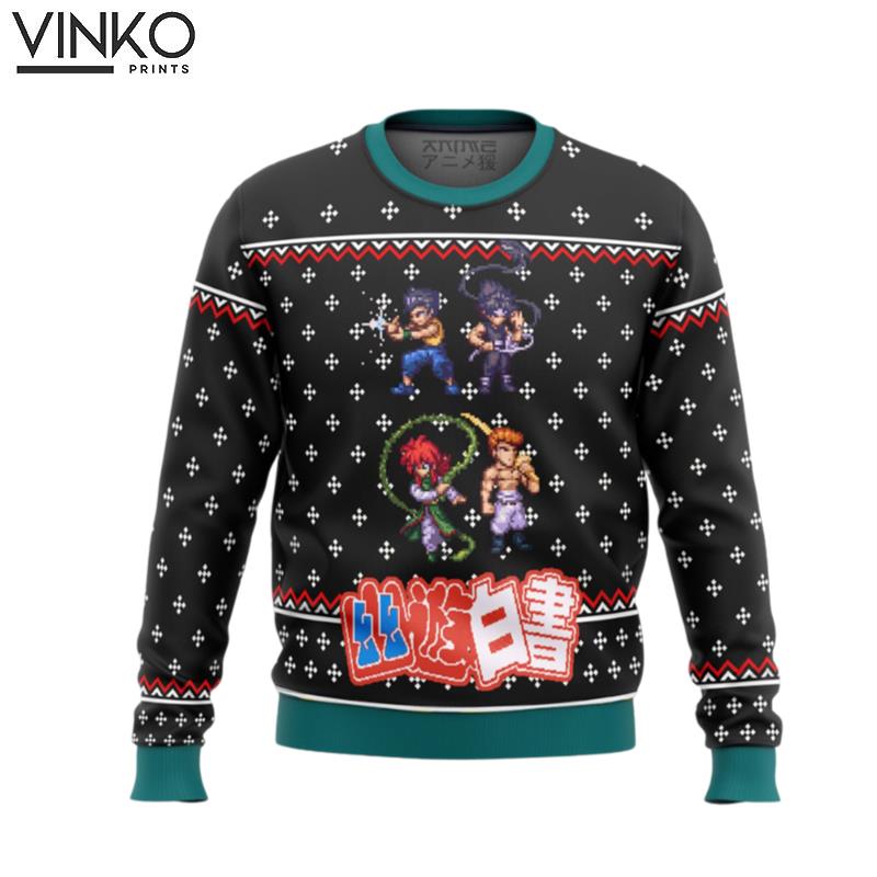 YUYU HAKUSHO Ghost Fighter Sprite Ugly Christmas Sweater