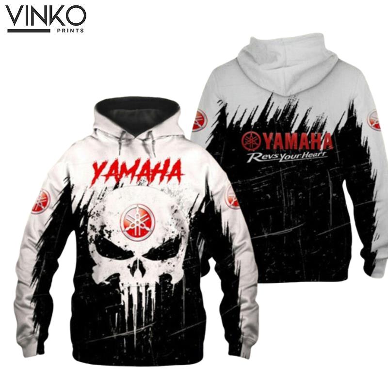 Yamaha Motorcycles Skull Hoodie