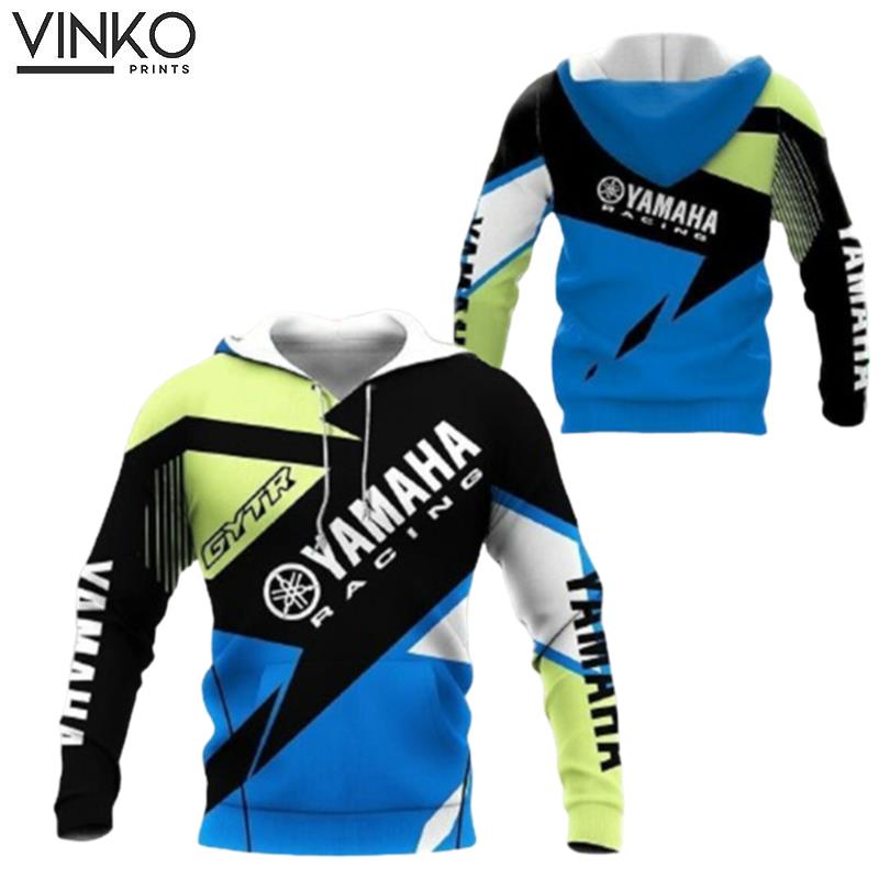 Yamaha Teem Racing Multicolor Pattern Hoodie