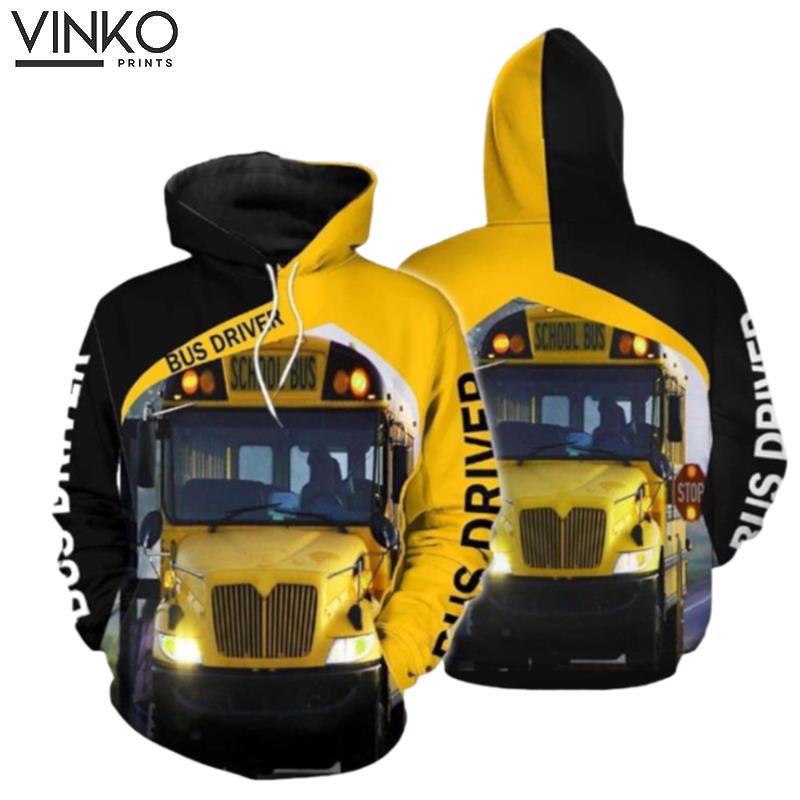 Yellow School Bus Hoodie