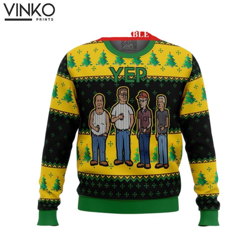 Yep King of the Hills Ugly Knitted Ugly Christmas Sweater