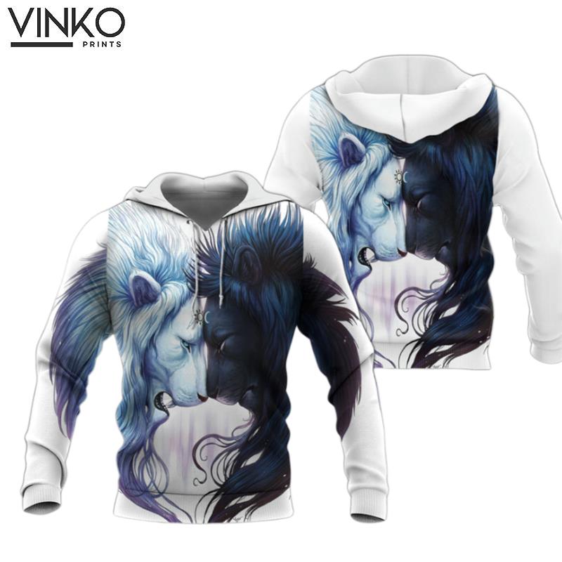 Yin And Yang Lion Hoodie