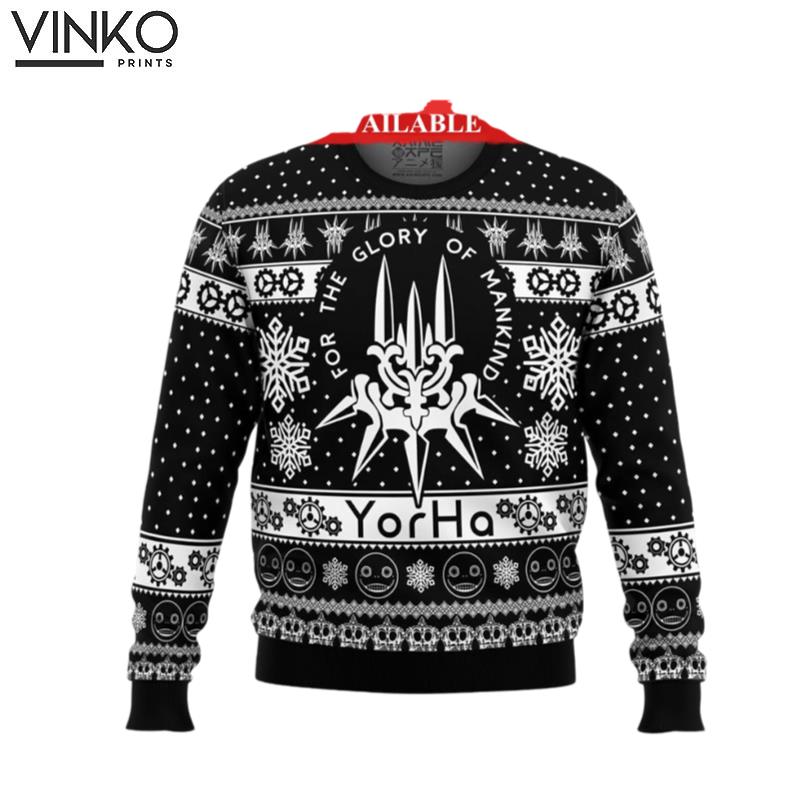 Yorha Nier Automata Ugly Christmas Sweater