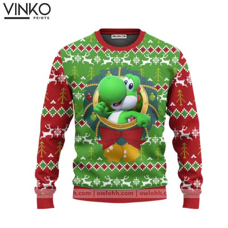 Yoshi Super Mario Ugly Christmas Sweater