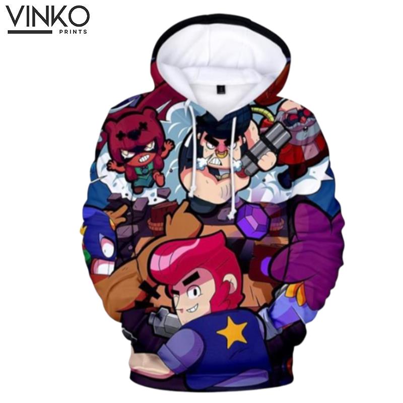 Youth Cute Brawl Stars Hip Hop Hoodie