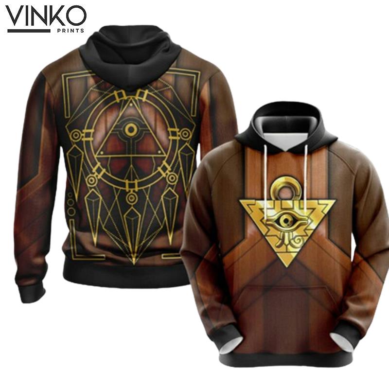 Yugioh Millennium Puzzle Card Hoodie