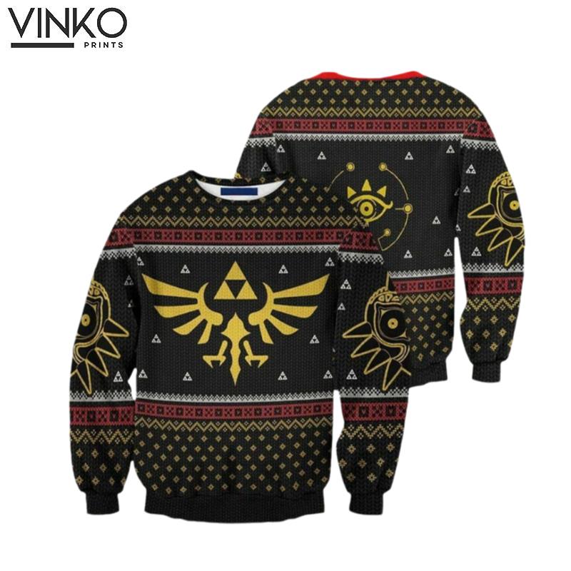 Zel da Triforce Legend Ugly Christmas Sweater