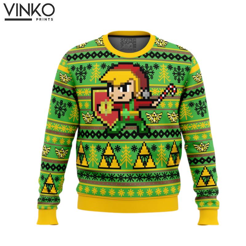 Zelda Holiday Link Ugly Christmas Sweater