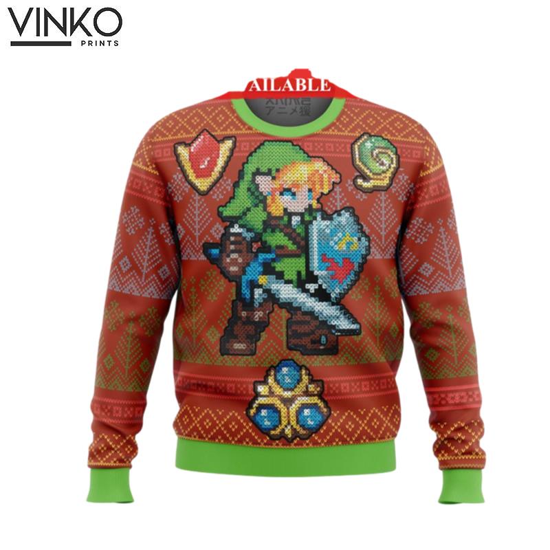 Zelda Link Gems Breath Wild Zelda Princess Saver Ugly Christmas Sweater