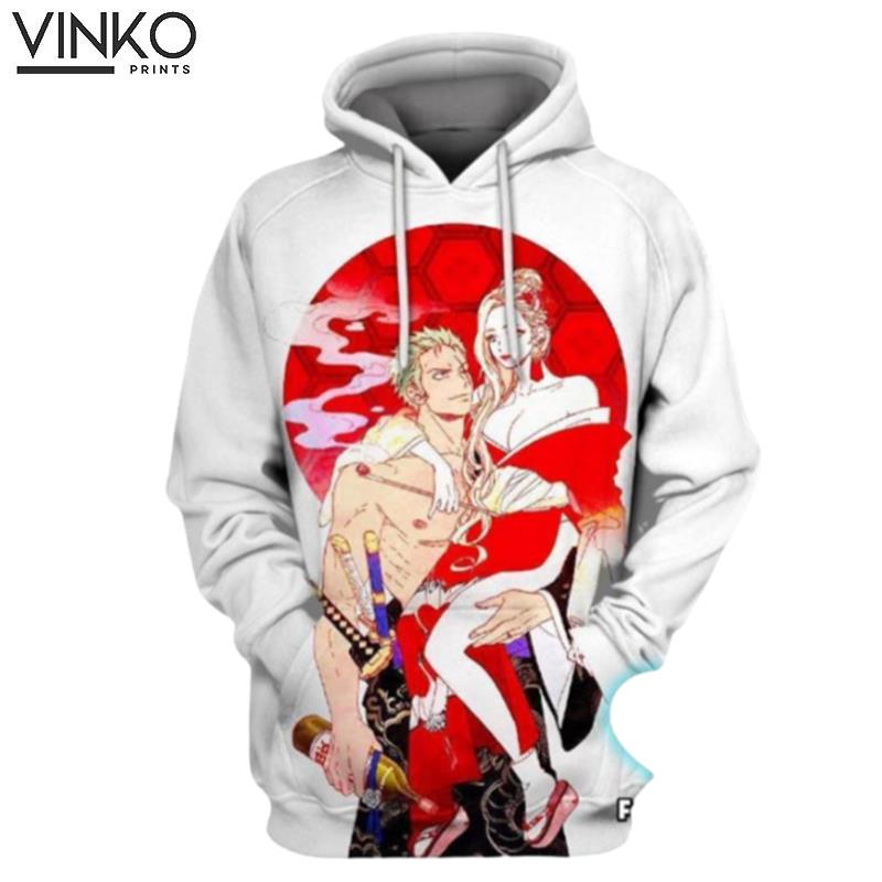 Zoro And Komurasaki Hoodie