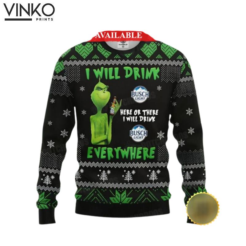 funny character Drunk Beer Ugly Christmas Sweater