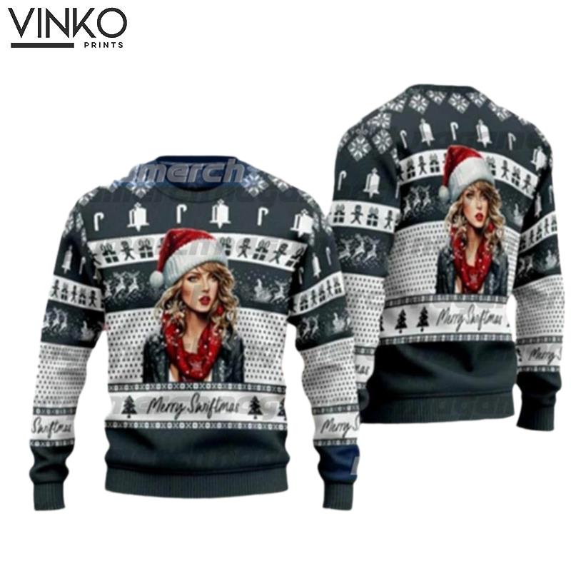 swiftiee Taylor Swiftmas Taylor 3D Hoodie All Over Print Ugly Christmas Sweater